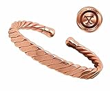 ProExl Mens Solid Copper Magnetic Cuff Bracelet York Medium ProExl Box