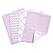 Trend Lab Orchid Bloom Burp Cloth Set, Purple