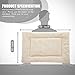 INVENHO Dog Bed Mat Comfortable Soft Crate Pad Anti-Slip Machine Washable Pad Dog Crate Pad Pet Bed for Dogs & Cats Beige 29 x 21\