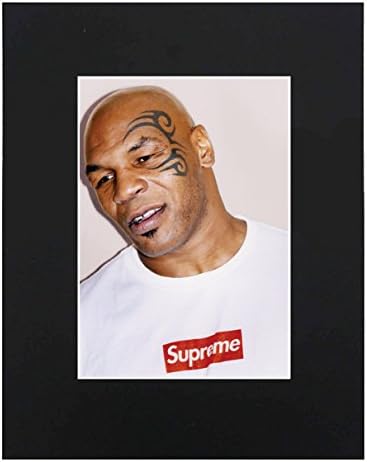 XQArtStudio Mike Tyson Boxing Champion Supreme Print Poster Matte Urban Street dope Cool 8x10 Black Matted Art Artworks Print Paintings Printed Picture Photograph Poster Gift Wall Decor Display
