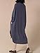 Mordenmiss Women's New Hi-Low Hem Plus Size Dresses with Pockets (L, Dark Blue)