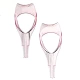 KLOUD City® 2 Pcs Pink Plastic Upper Lower Eye Lash Mascara Guard Applicator Guide with Eyelash Comb