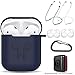 amasing Case 7 in 1 Accessories Kits Protective Silicone Cover and Skin for Charging Case with Ear Hook Grips/Airpods Staps/Airpods Clips/Skin/Tips/Grips