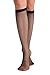 Lisskiss Women's Opaque Designer Fishnet Knee-High Socks