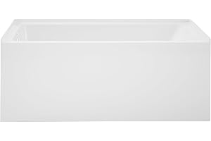 SWISS MADISON Voltaire 54" X 30" Left-Hand Drain Alcove Bathtub with Apron