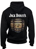 Jack Daniels Old No 7 Barrel Hoodie,Black,X-Large