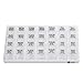 GMS 7 Day Pill Organizer Tray for Medications, Vitamins, and Supplements - Large with Removable Daily Pill Boxes with 4 Compartments Each - Great for Travel - Clear