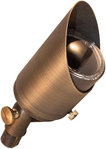 American Outdoor Lighting Solid Brass Metal LED Compatible Adjustable Low Voltage Landscape Spot Light