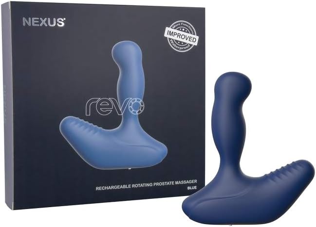 Nexus REVO Waterproof Rotating Prostate Massager - Blue - Image 4
