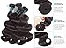 Brazilian Body Wave Bundles with Frontal(14 16 18+12)100% Virgin Human Hair Extensions Frontal with Bundles Ear to Ear Lace Frontal with Baby Hair Natural Color