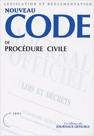 Nouveau code de procédure civile