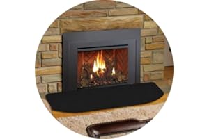 BOOFIRE Fireplace Mat Fireproof Mat for Fireplace Indoor Flame-Resistant Pad Fiberglass HearthArea Rug Chiminea Mat Ember Protection Mat for Fireplace Stove Protection