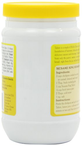 Sesame King Tahini Light Roast, 16-Ounce (Pack of 4)