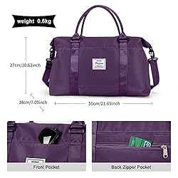 Travel Duffel Bag, Sports Tote Gym Bag, Shoulder