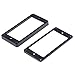 Musiclily Curved Guitar Humbucker Pickup Mounting Rings,Black(2 Sets)