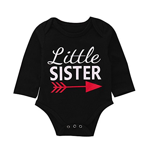 FEITONG Baby Girls Long Sleeve Letter Top + Plaid Pants + Hat + Headband 4 Piece Set(6-12M,Black) - Thumbnail 2
