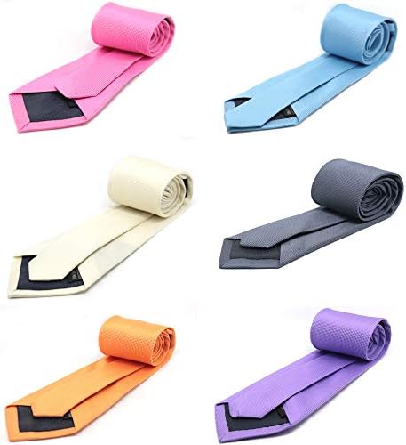 Mens Fashion Business Necktie Tie Mixed Set 6 Pack