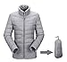 NEW Women's Packabe Ultra Light Weight Down Coat Short Jacket Outwear Blazer Grey (Medium, Grey)