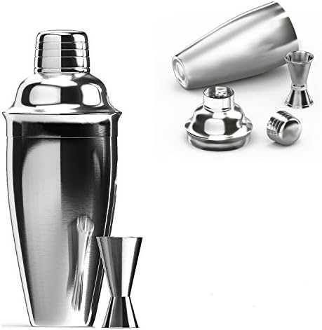 Cocktail Shaker Set Martini Drink Stainless Steel Bar Bartender Tools Kit 18 oz