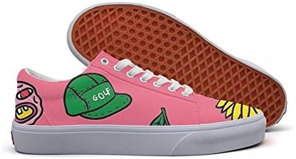 Feenfling Cherry Bomb Art Fashion Canvas Sneaker For Womns 3D Printed Low Top Skateboarding Shoes