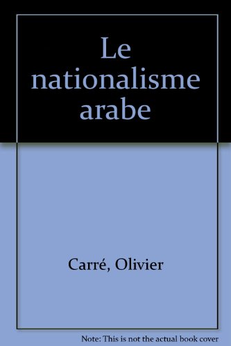 Le  nationalisme arabe