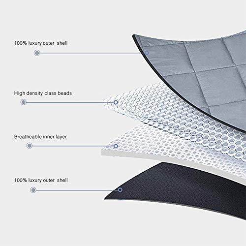 Waowoo Weighted Blanket Adult, 20lbs 60"x80" Blanket for Deeper Sleep