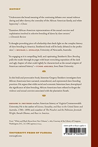 Slave Breeding Sex Violence And Memory In African American History Smithers Gregory D Amazon Sg Books