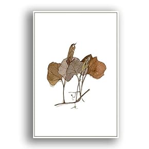 Framed Canvas Wall Art for Living Room, Bedroom Leaves Canvas Prints for Modern Home Decoration Ready to Hang - 16"x24" inches