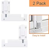 HauSun Patio Sliding Door Security Foot Lock Kick Lock, Fits on Top Rail-Childproof Patio Door Guardian-or Bottom Rail-Foot Operated-Keep Your Family Safe and Secure,2 Pack