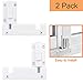 HauSun Patio Sliding Door Security Foot Lock Kick Lock, Fits on Top Rail-Childproof Patio Door Guardian-or Bottom Rail-Foot Operated-Keep Your Family Safe and Secure,2 Pack primary