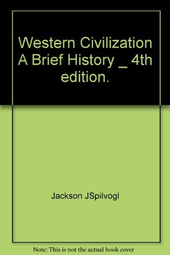 Western Civilization A Brief History _ 4th edit... 0495315451 Book Cover