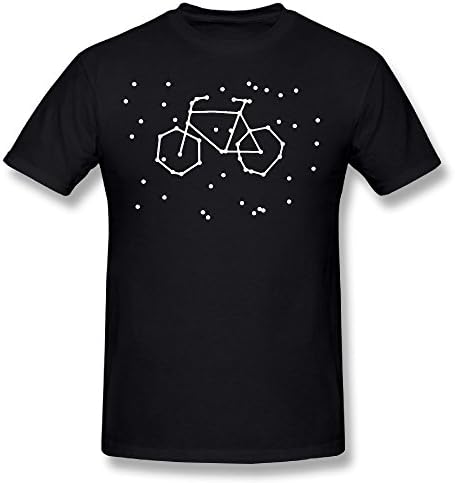 Mhdmhd Men's Bicyle Constellation 100% Cotton Prints Casual Short Sleeve Tee