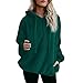 Sumen Clearance! Womens Plus Size Hooded Sweatshirt Winter Warm Zipper Pockets Coat Outwear S~5XL