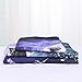 Blue Flame Soccer Duvet Cover Set for Children Boys 3D Printed Football Quilt Cover Set with 2 Pillowcases Fire and Ice Bedding Set with Zipper Closure Queen Size 90