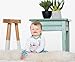 Lamaze Organic Baby Baby Girls' Long Sleeve Cotton Bodysuit, Snap Closure, 6 Months Red (LA3204072I17)