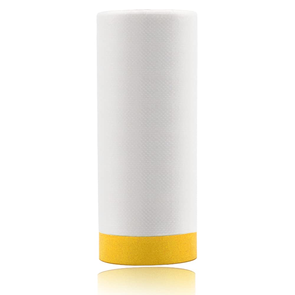 ACONDE Dust Sheet Roll for Protect Furniture: Cover Surface 2.4m × 15m Painting Masking Film - for Floor Walls Cabinets Carpet Sofas