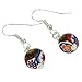 Glass Of Venice Murano Glass Mosaic Millefiori Ball Earrings - Silver