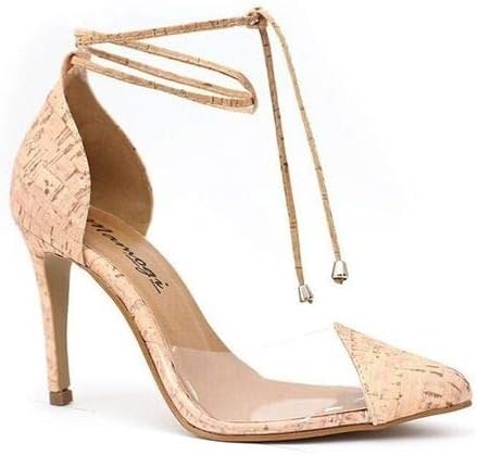 scarpin transparente de amarrar