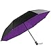 KOLER Travel Umbrella Windproof Auto Open Close Large Sized Double Canopy Waterproof & Sunproof 46 Inch Oversized Folding Umbrellas – Black/Purple