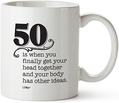 50th Birthday Gifts For Women Fifty Years Old Men Gift Mug Happy Funny 50 Mens Womens Womans Wifes Female Man Best Friend 1971 Male Unique Mugs Ideas 70 Woman Wife Gag Dad Cute Girls Guys Good Husband