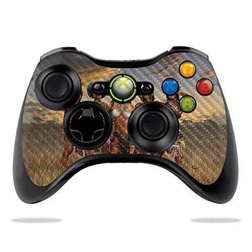 MightySkins Carbon Fiber Skin for Microsoft Xbox 360 Controller - African Queen…