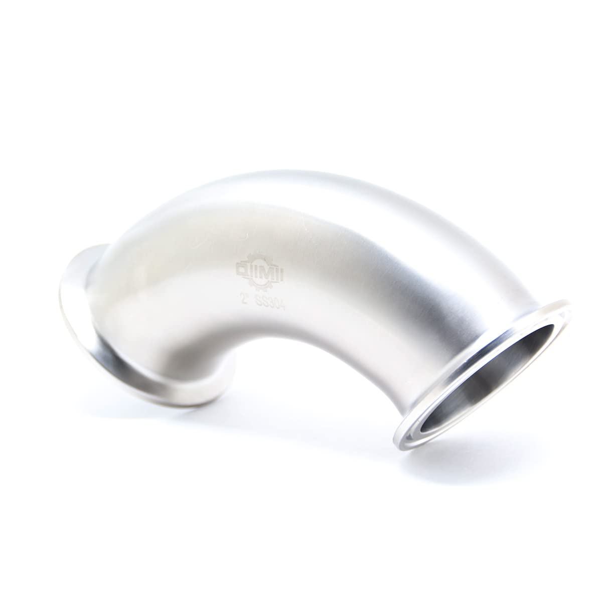 QiiMii Sanitary SS304 2" Tri clamp Elbow Fitting 90 Degree Tri Clover Fittings, Pipe OD: 50.8mm