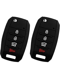 KeyGuardz - Carcasa de goma suave para llave de coche Kia Hyundai OSLOKA-875T, TQ8-RKE-4F19 (2 unidades)