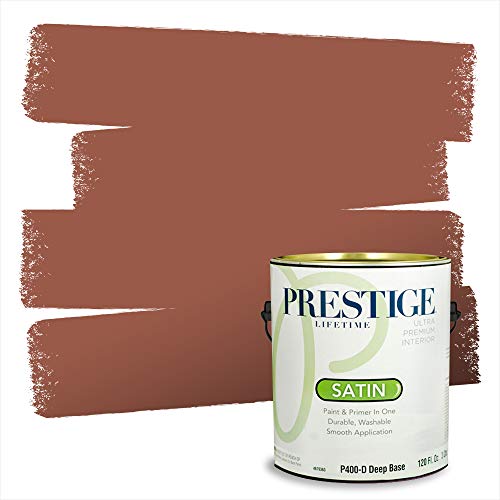 PRESTIGE Paints Interior Paint and Primer In One, 1-Gallon, Satin, Comparable M…