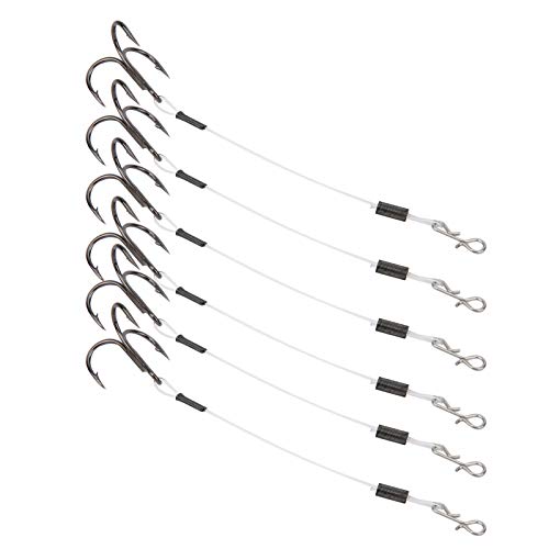 Köderhaken Anzug 2er Pack / 6 Stück Black Barb Fishing Stinger Hook Baitholder Hooks 10cm Angelhaken Triple Barbed Fish… – Bild 7