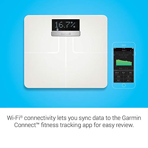 Garmin Index Smart Scale, Wi-Fi Digital Scale, Recognizes Up to 16 Users, Up to 9 Months of Battery Life, White - Thumbnail 2