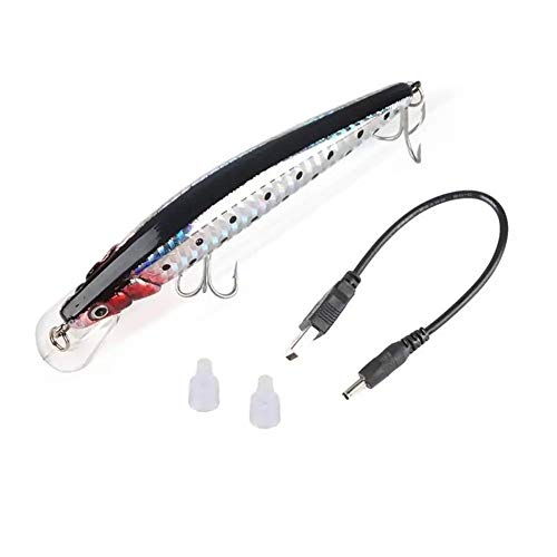 L-meiqun, Leurres Usb Rechargeable Led Bionic Appât Appât Clignotant Appât Appât électrique De Vie Comme Vibrer Pêche…