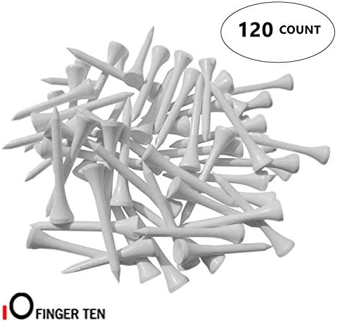FINGER TEN Golf Tees Wood 2 3/4 3 1/4 2 1/8 4 Inch Bulk 120 Count, Wooden Tee 70 83 54 mm Color Blue Red White for Men Women Kids FINGER TEN Golf Tees Wood 2 3/4 3 1/4 2 1/8 4 Inch Bulk 120 Count, Wooden Tee 70 83 54 mm Color Blue Red White for Men Women Kids