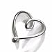 21G 20G 19G 18G 16G Argentium Sterling Silver Heart Cartilage Hoop Earring Daith Piercing Ring▐ 100% Hypoallergenic▐ For Sensitive Ears