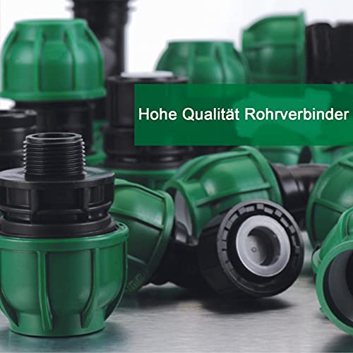 MOGADEE PE Rohr 25mm Gelenk, Sprinklersystem Zubehör, Verschraubung Rohre Zubehör, Verschluss Stück für Verlegerohr… – Bild 8